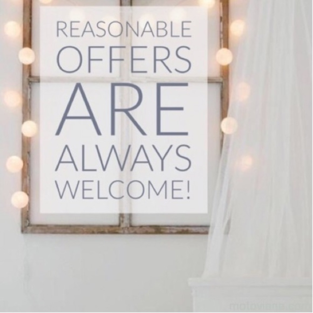 IF THE OFFER ISN’T INSULTING IT WILL BE ACCEPTED!!